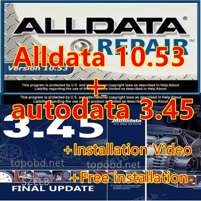 

Alldata 10.53+autodata3.45Automotive repair software. Updated to 2014+Unlimited installation+free installation