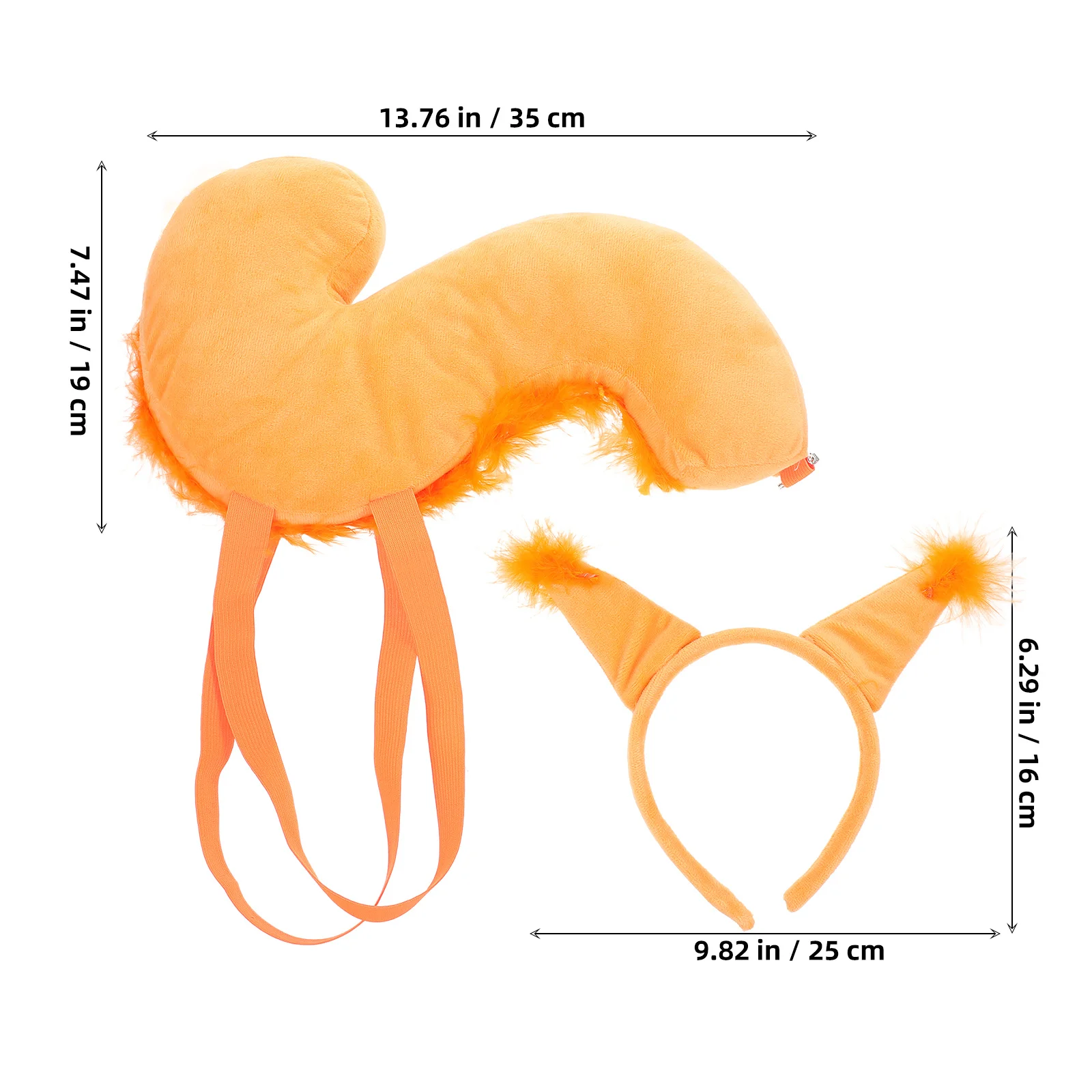 1Set Squirrel Headband and Tail Set Creative Animal Costume for Cosplay Party Halloween Christmas Festival Decor Adjustable Soft