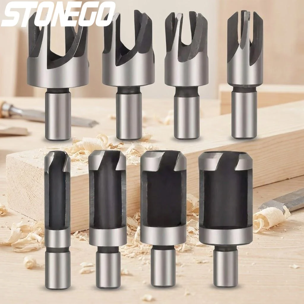 

Woodworking Plug Cutter Set 6mm 10mm 13mm 16mm Countersunk Hole Repair Chamfered Drill Bit Tools