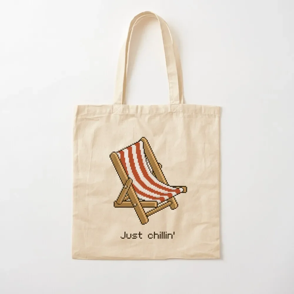 

Habbo Red Deck Chair - Just Chillin' Tote Bag shopper bag women canvas Eco bag Women bags