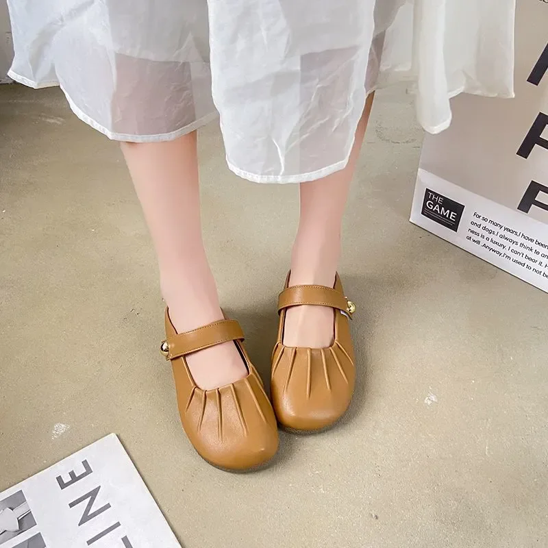 Sweet Head Covered Slipper Flat Bottom Women's Summer New Style Soft Mule Shoe Bean Net Red Home Slippers Casual PVC Material