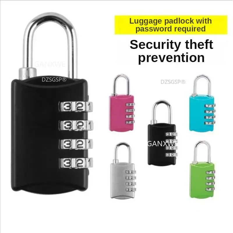 Mini Digit Metal Alloy Oval Code Number Lock Password Portable Resettable Combination Suitcase Padlock Luggage Multi-colors