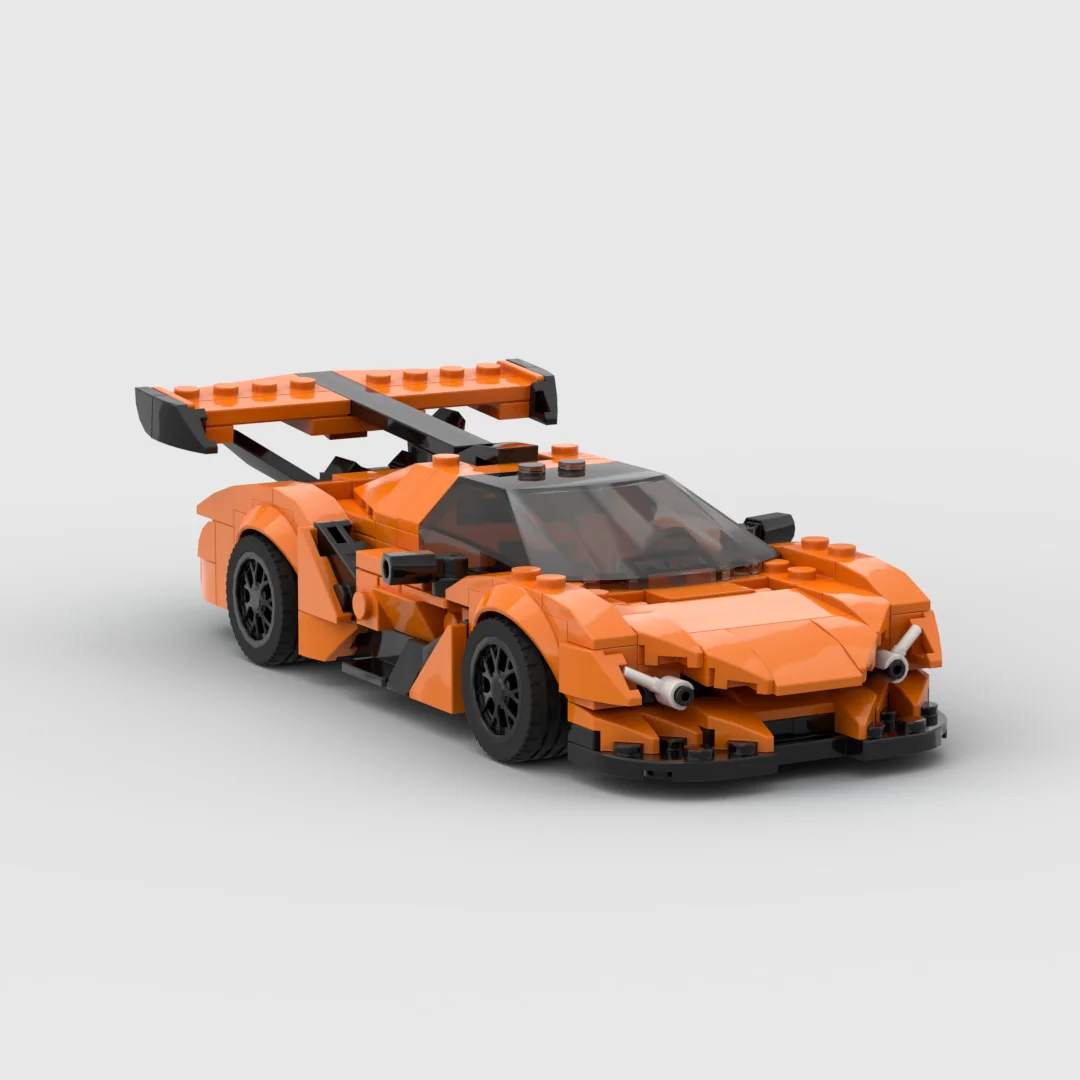 MOC Apollo Style Hypercar 299PCS 8 Stud Wide Small Bricks Building Blocks Model Assembly Toy Gift