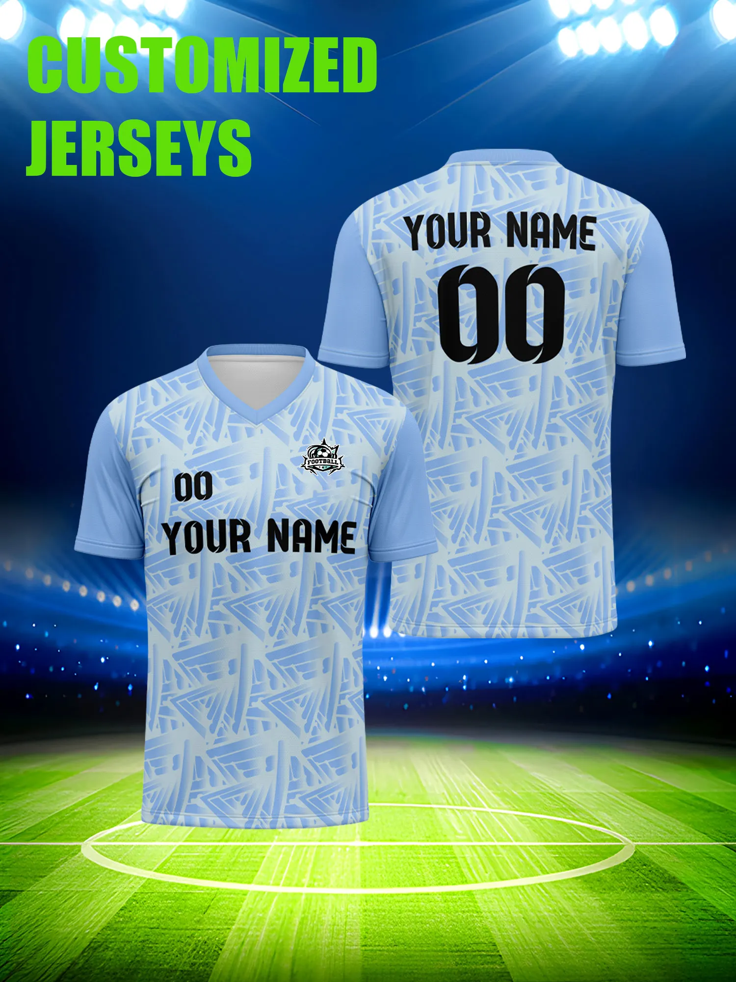 

Футболка для футбола с индивидуальным изображением, номером и именем, свободного кроя, для школьников, спортивная форма для тренировок.