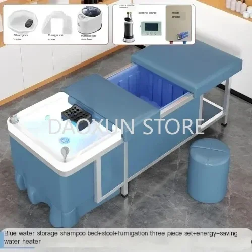 Japanese Hair Washing Bed Portable Luxury Head Spa Water Tank Stylist Shampoo Chair Silla Peluqueria Salon Furniture MQ50SC