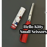mini Hello Kitty Folding Scissors Hand Tent Cutting Mini Engraving Knife Scissors Paper Trimming Utility Knife Children's Gift