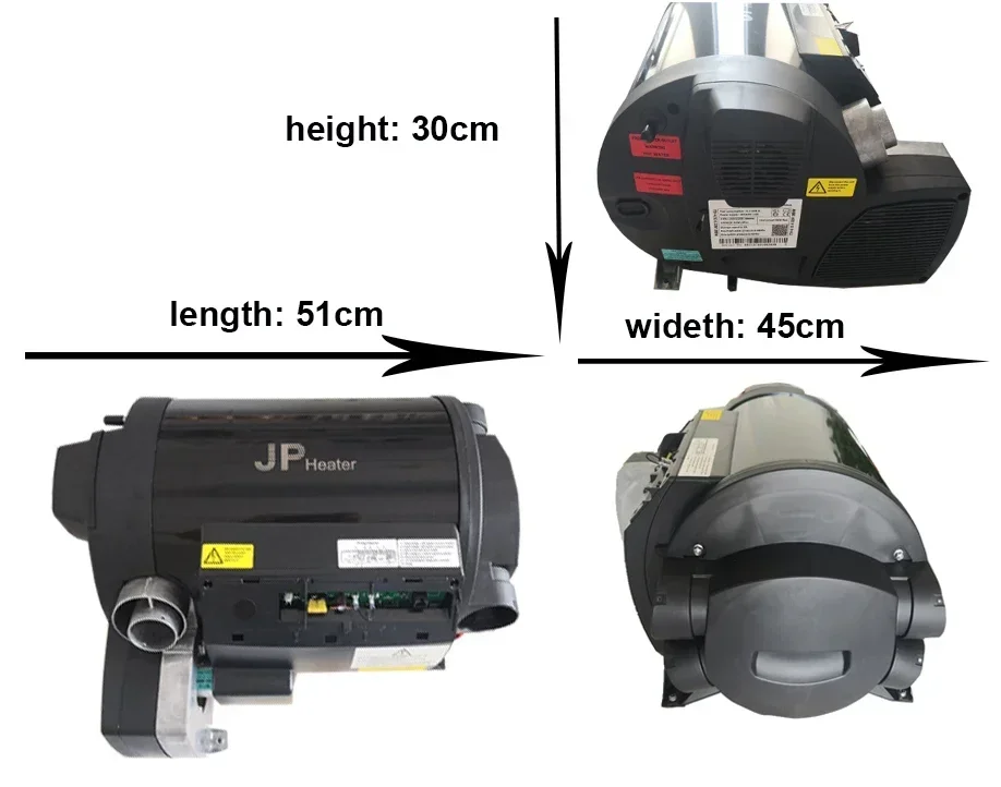 JP Diesel Electric Hybrid Air and Water Combi 6KW 220V/110V 12V Parking Heater Similar Truma