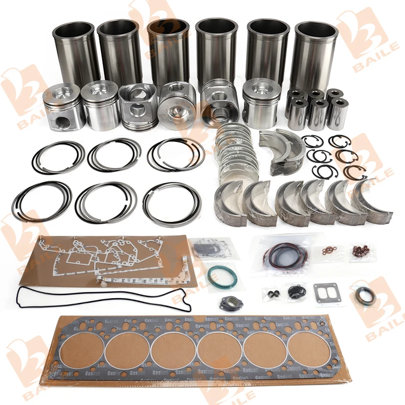 

Overhaul Repair Kit Engine Parts Rebuild Kit Piston With Full Gasket Kit For John Deere 6068 6068T Engine Generator Power Units