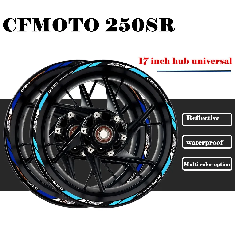 For CFMoto Motorcycle Wheel Sticker 17 Inch Rim Decal Inner Ring of The Wheel Hub Modified Accessories for CFMoto 250SR