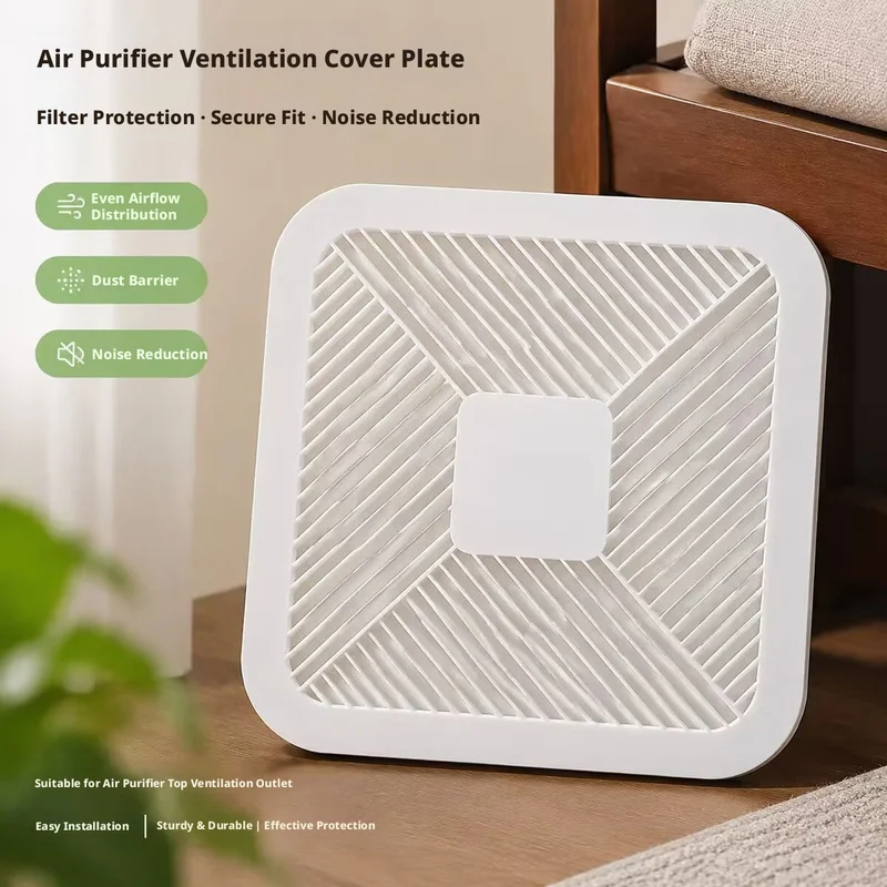 WYORESY for Xiaomi (Air Purifier 3/4/5 Gen) 3D Printed Top Cover Shock Absorption Anti-Sway Stable Washable Baffle Parts