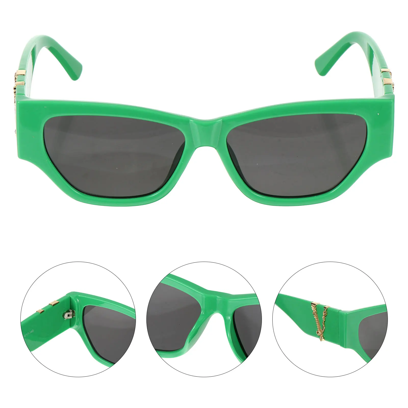 

Retro Cat Eye Sunglasses Letter Fashion Spectacles Party Glasses Practical Summer Outing Photo Accessories High Quality