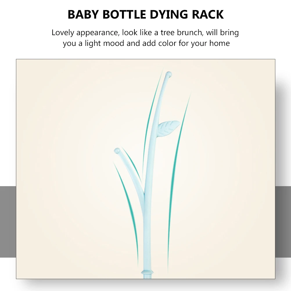 

Bottle Drying Station Drain Rack Baby Bottle Organizer Lovely Appearance Reasonable Design Easy Cleaning Cup Rack