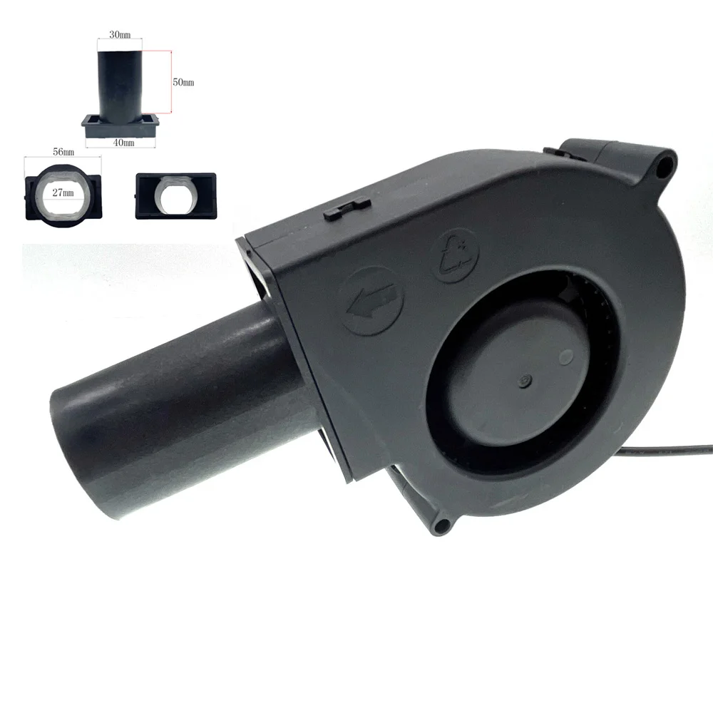 

New DC 5V USB 9733 Portable Blower Fan for Wood Stove BBQ, Speed-Regulating Turbine with Air Duct, Outdoor Camping Fan