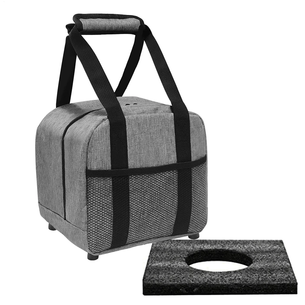 Borsa portatile per palla da bowling per borsa portatile da bowling con supporto imbottito in tessuto Oxford impermeabile a sfera singola