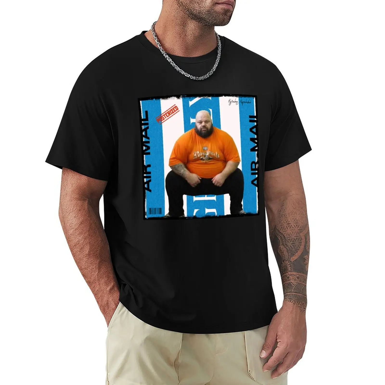 Kyriakos Grizzly Kapakoulak POSTER STYLE T-Shirt anime t shirts oversize T-Shirt