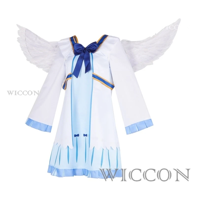 Filo Fillo Philo Anime Cosplay pour femme, perruque d'aile, robe Lolita, ensemble de bouclier, tenue de fête d'Halloween