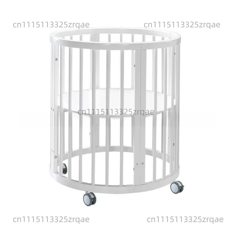 Radiation Pine Wood Space Saving Oval Crib