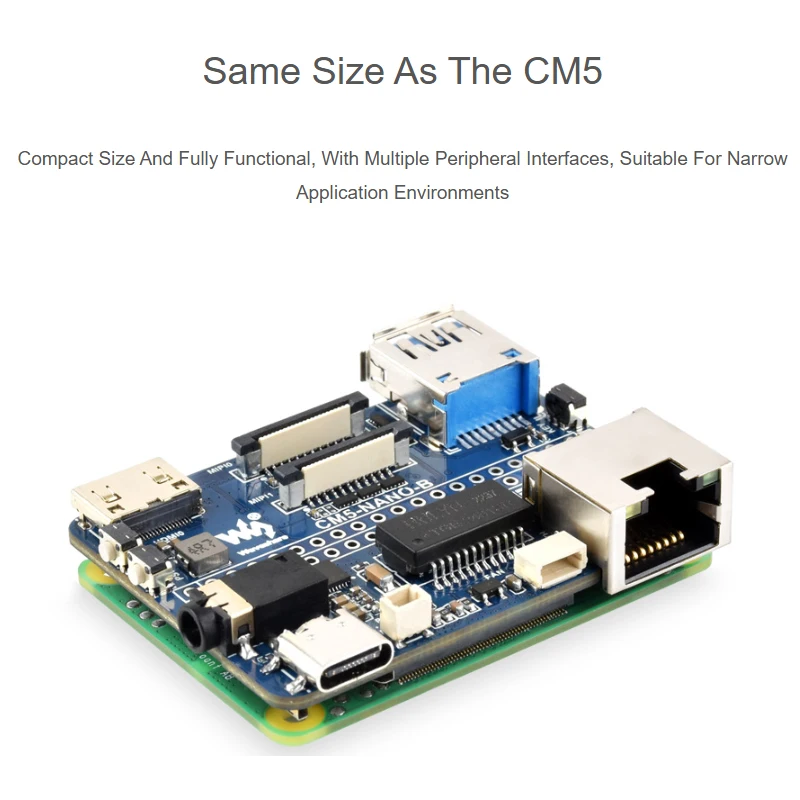 

Raspberry Pi Compute Module 5 Mini Base IO Development Board CM5-NANO-B For Raspberry Pi