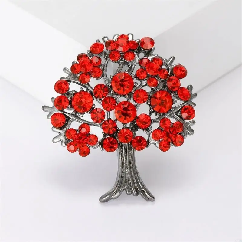 Multipurpose tree Brooch Pin Adornment Delicate Lapel Pin for Gatherings
