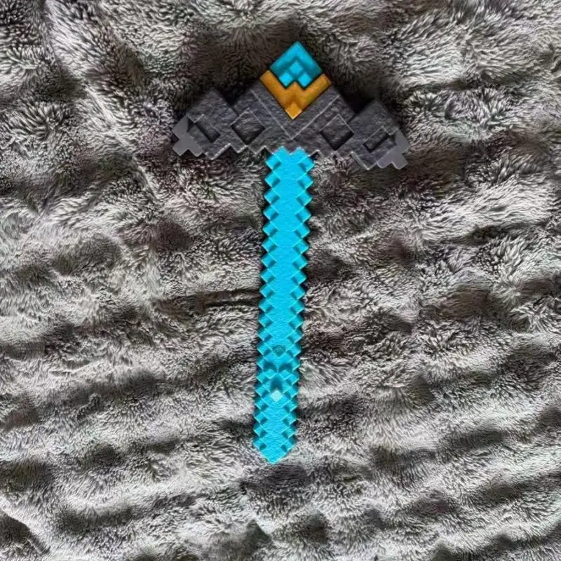 Figura de acción de espada de diamante Minecraft, serie de juegos de rol, juguete para regalo de cumpleaños y Navidad, coleccionable, hecho a mano, articulado