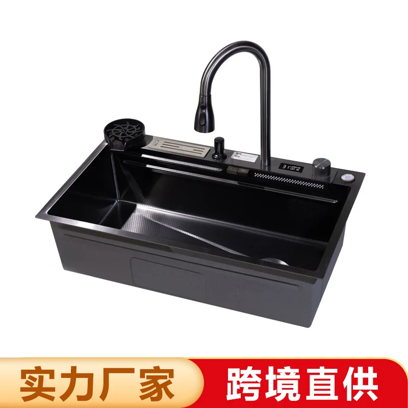 

Кухонная мойка из нержавеющей стали с прямой поставкой от производителя, большая одинарная чаша, с сотовой текстурой, многофункциональная, для мытья посуды