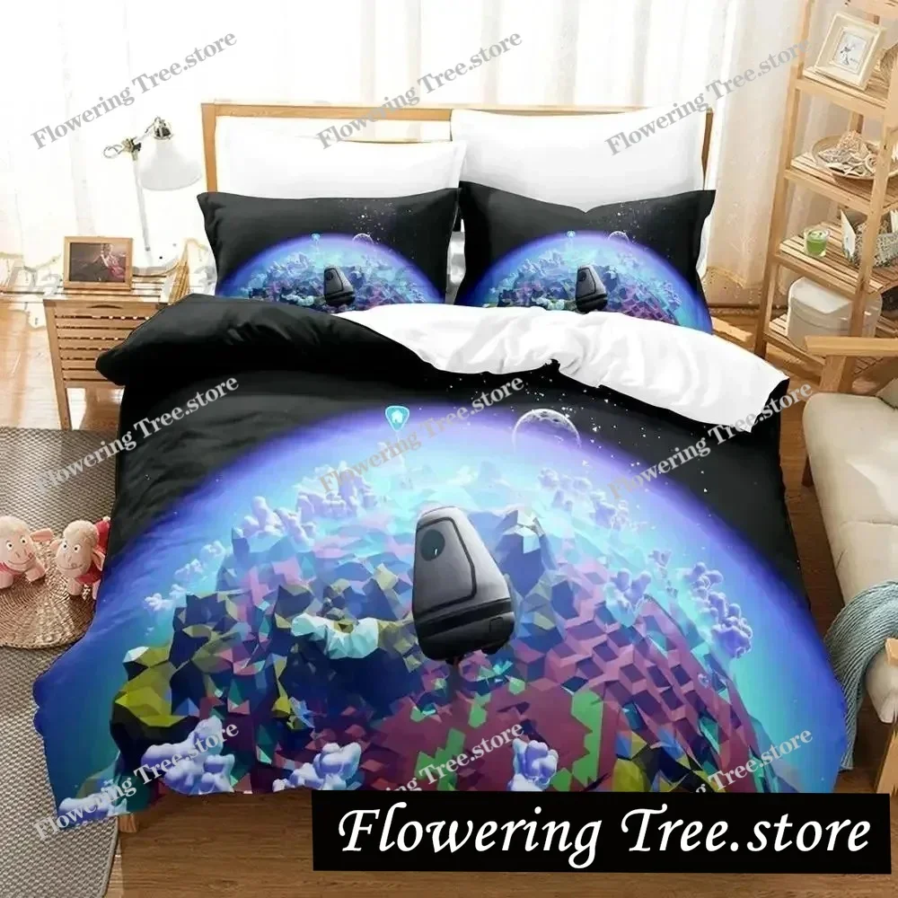 

Комплект постельного белья Astroneer: односпальный, двуспальный, королевский размер, для взрослых и детей, с 3D-принтом, игровой дизайн, пододеяльник и простыни