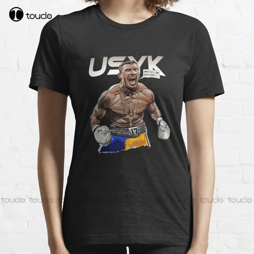 Oleksandr Usyk: I Am Very Feel (Artful Design) Heavyweight Champ Classic T-Shirt Hiking Shirt Custom Aldult Teen Unisex Xs-5Xl