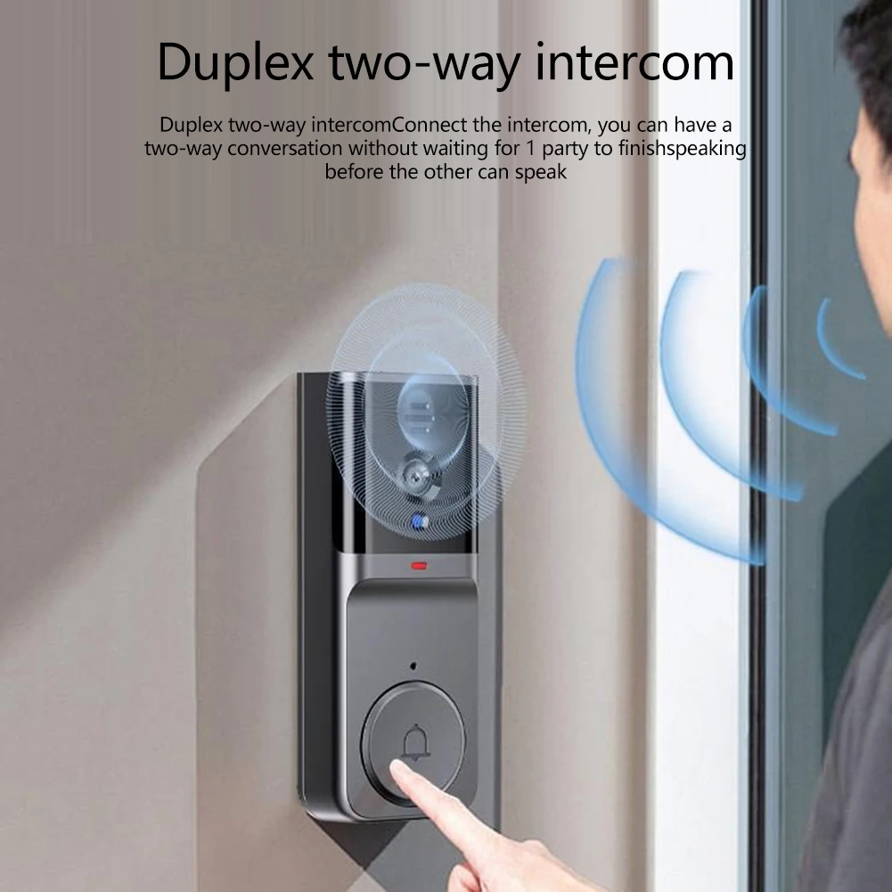 4.3 Inch Duplex Intercom Wireless Video Doorbell Smart HD Video Doorbell Camer Interconnect Video Monitoring Intelligent Doorbel