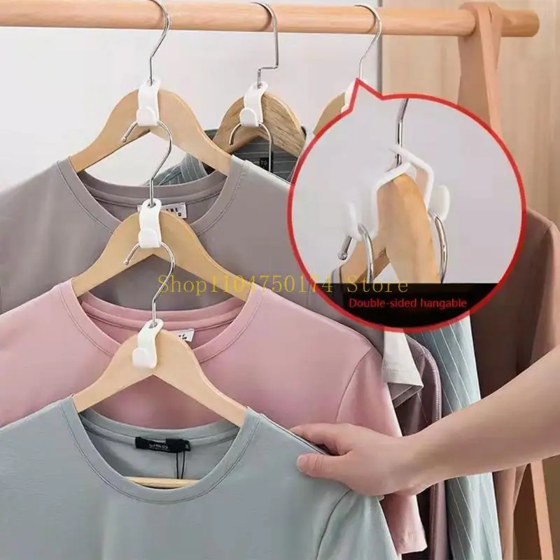 50 조각 행거 후크 플라스틱 매직 행거 후크 행거 공간 절약 최고 판매