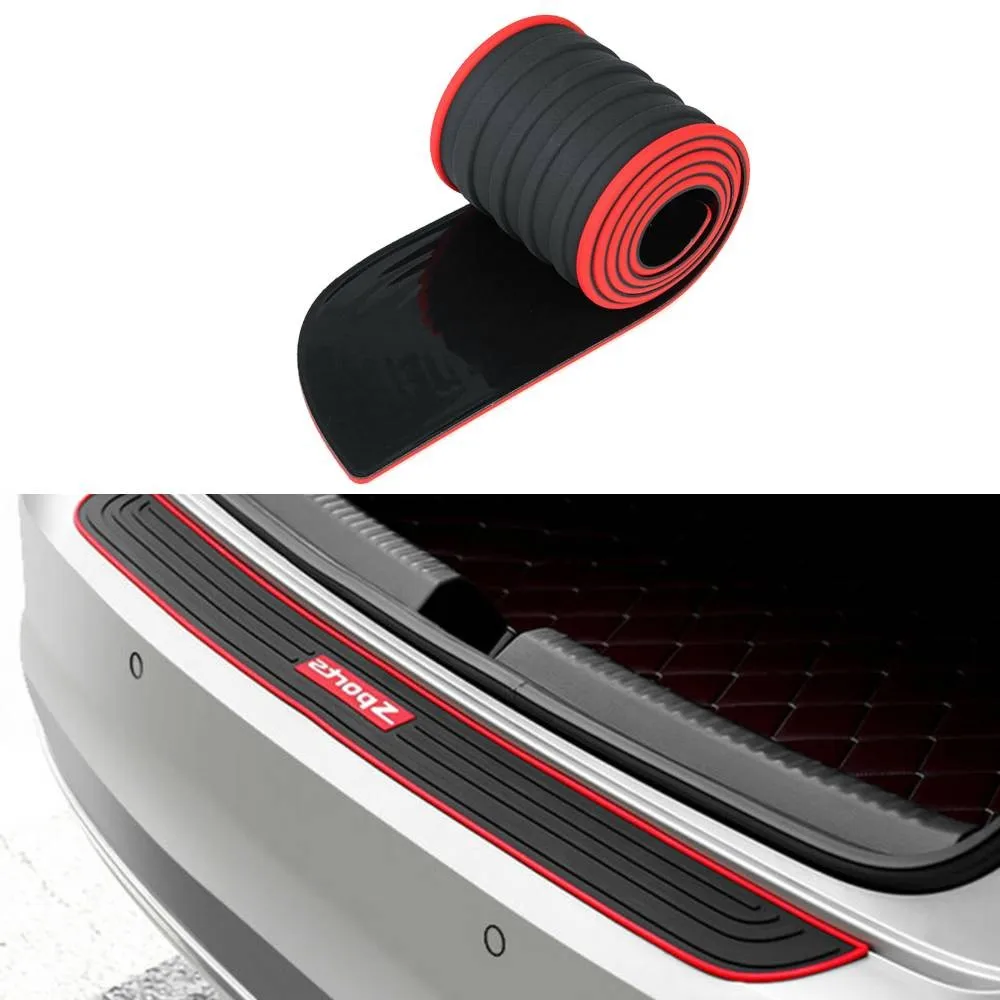 

90cm Car Door Sill Protector Strips Auto Rear Trunk Sill Guard Protector Pad Thickened Cover Strip 90cm X 7cm