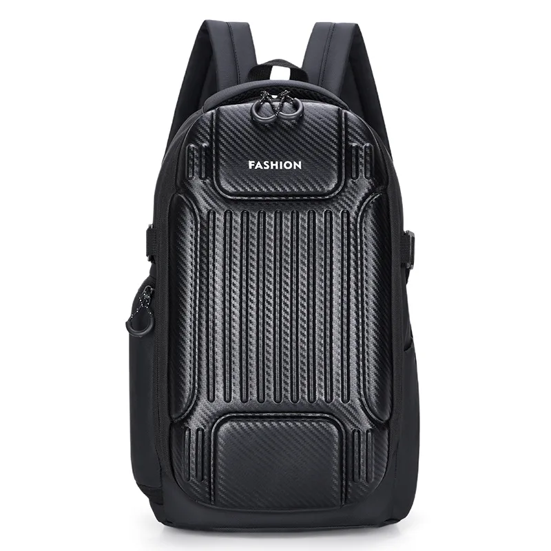 New Carbon Fiber Sports Biker Riding Bag Multifunctional Waterproof Hard Shell Backpack Men's Outdoor Casual Student Laptop Bag