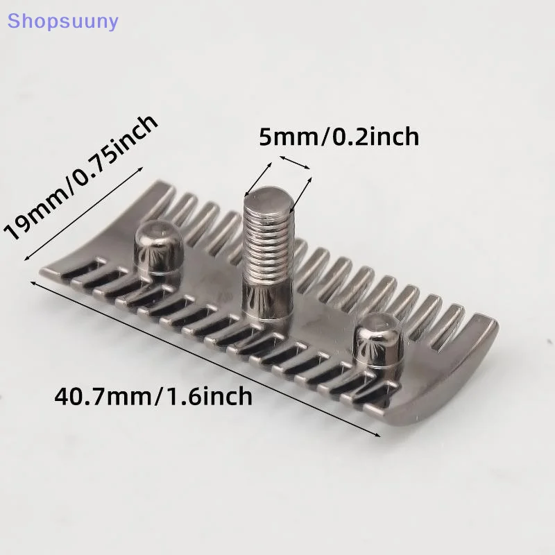 [SU]Razor Stainless Steel Top Aggressive Chrome Color Double-edged Mens Slant Safety Razor Head Replacement Accessory[SU]