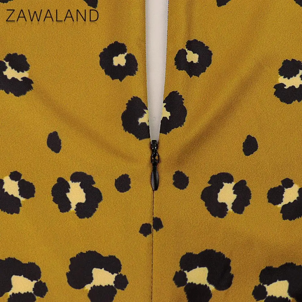 Zawaland-mono con estampado de leopardo y Animal, traje de Catsuit Sexy, traje de Cosplay Zentai, cubierta completa con cola, atuendo de Fitness