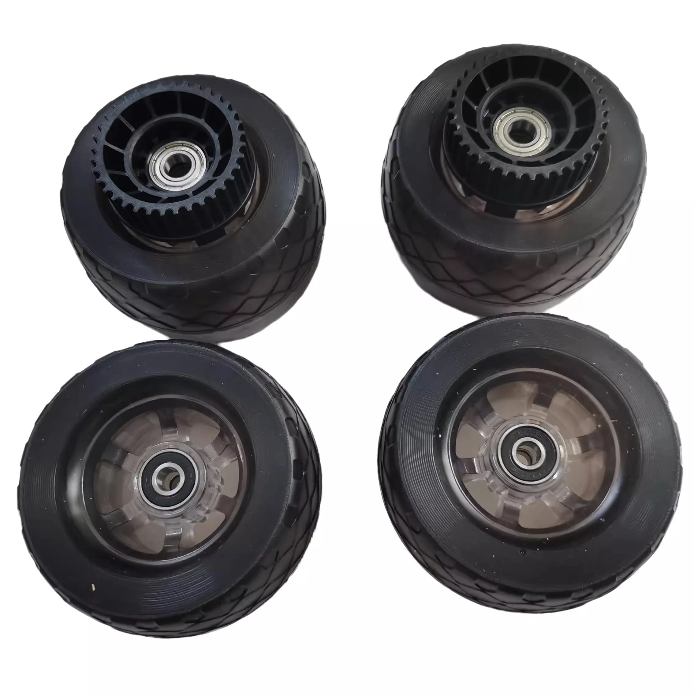105mm skuter elektryczny Longboard koło chmura koło elektryczna deskorolka koło synchroniczne jasne czarne koła zębate w kształcie chmurki