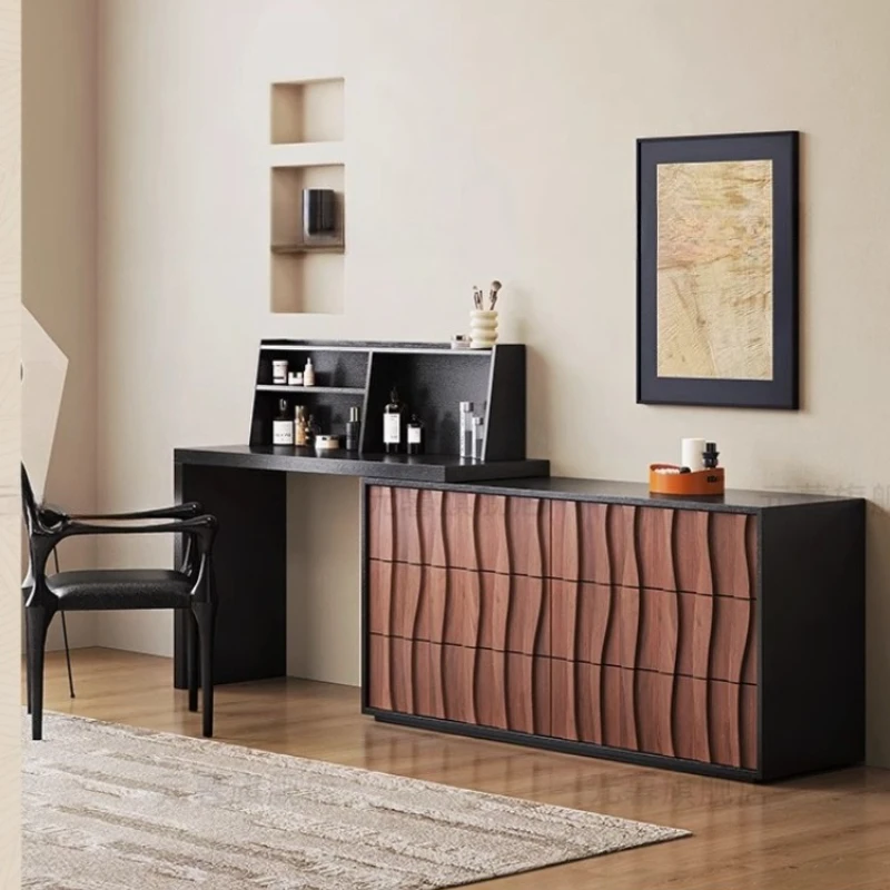 

Modern Organizer Vanity Tables Storage Black Nordic Drawers Makeup Dresser Bedroom Cabinet Coiffeuse De Chambre Furniture