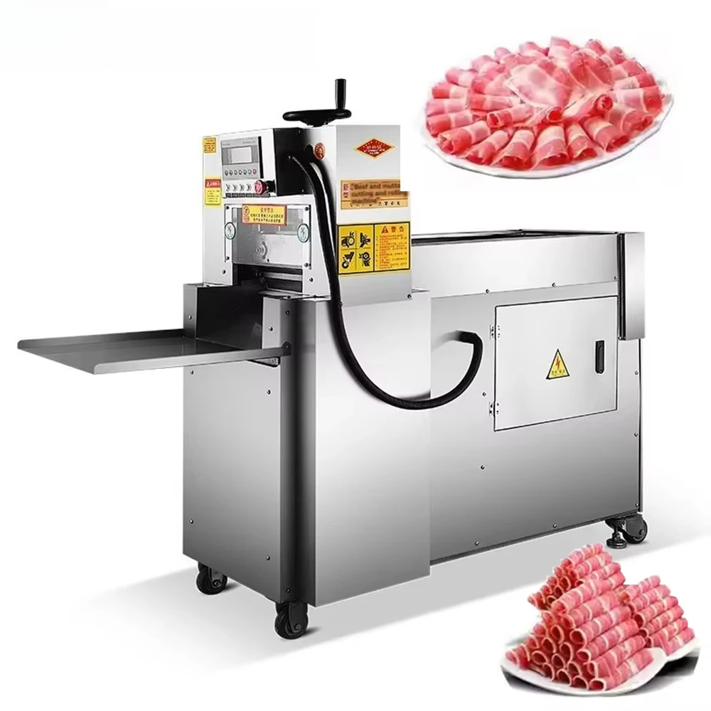 

Полностью автоматическая электрическая промышленная машина для нарезки замороженного мяса / мясорезка / машина для измельчения мяса