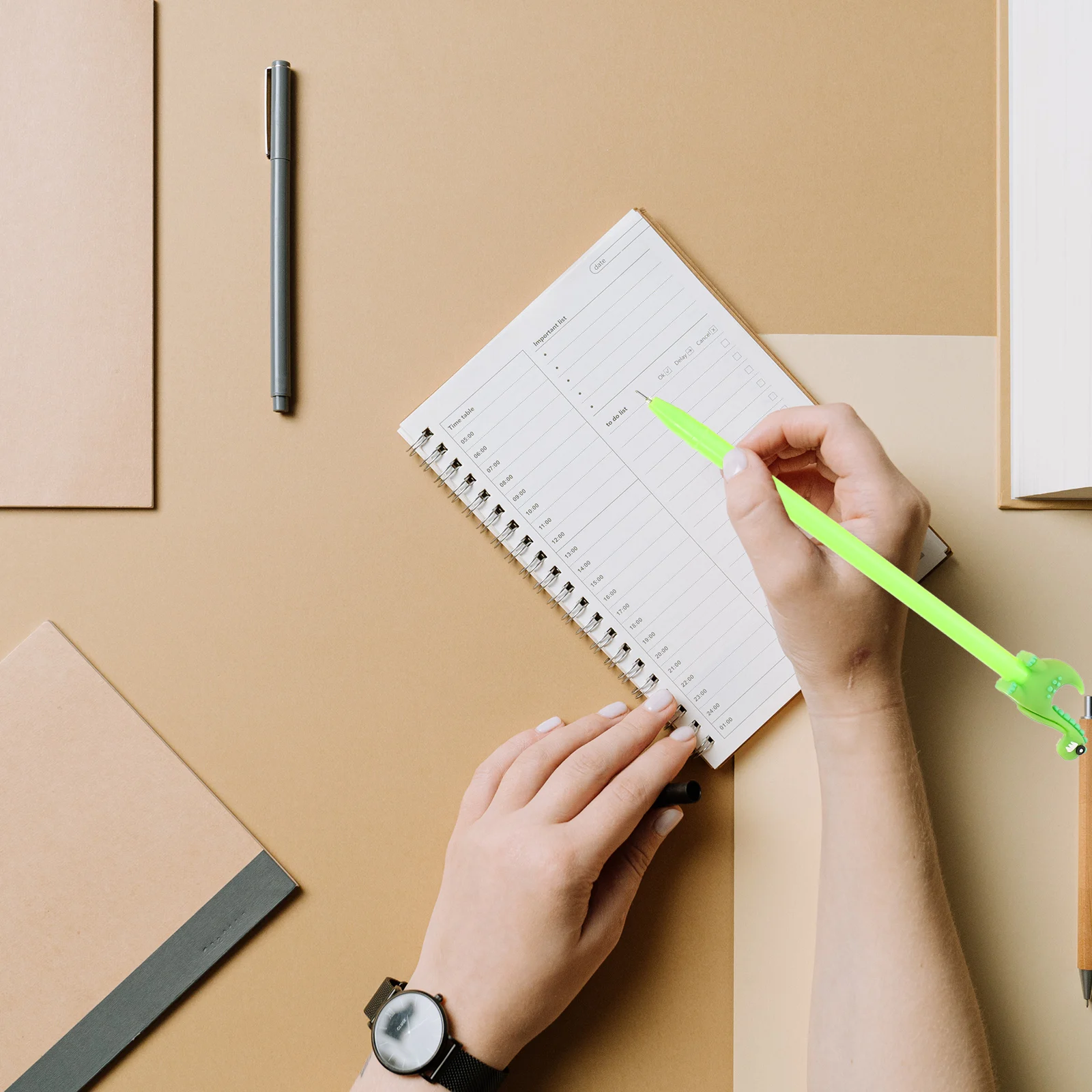 

16 шт. гелевые ручки с черными чернилами, дизайн динозавра, гладкое письмо, школьные офисные студенческие канцелярские принадлежности, креативные ручки с мультяшными вывесками