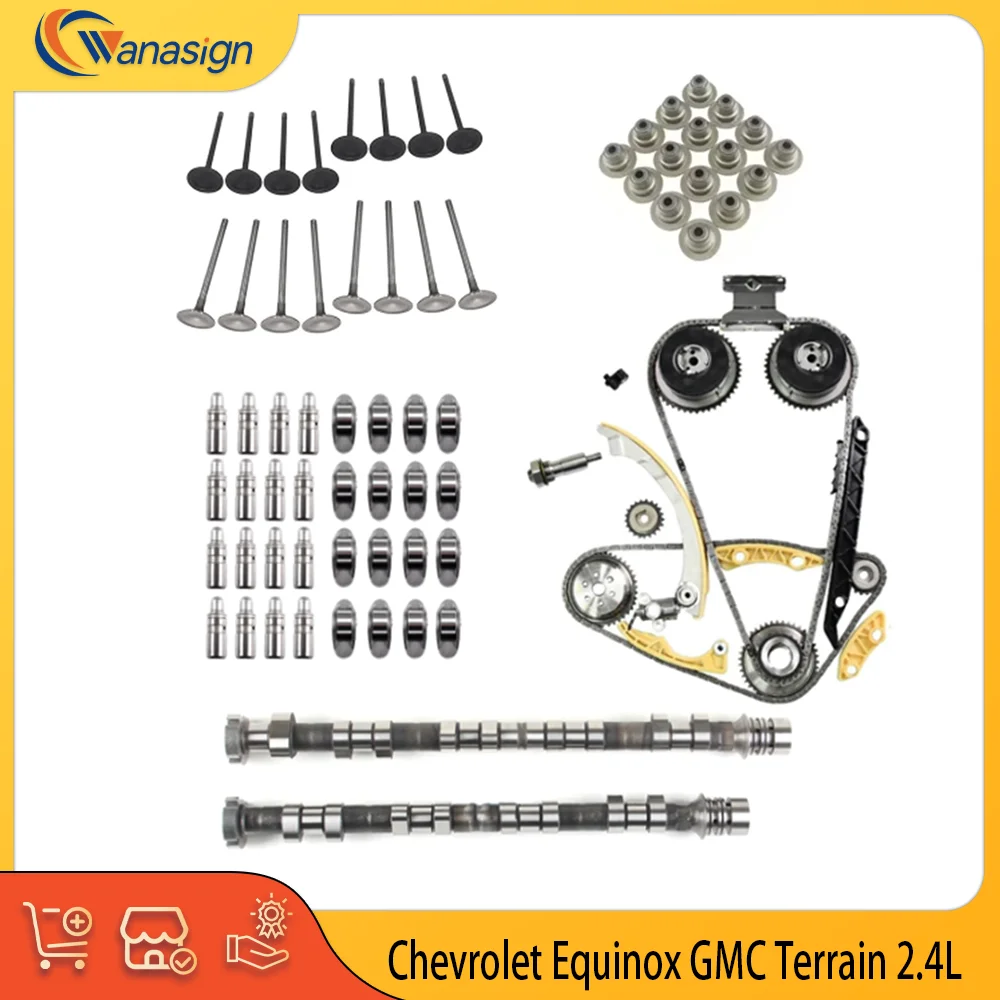 AUTO ENGINE PARTS Camshaft Lifters Rockers Timing Chain Kit Fit For Chevrolet Equinox GMC Terrain 2.4L 2009-2017