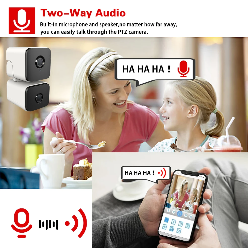 Tuya Smart Life 4K 8MP Dual Lens Dual ScreenAI Auto Tracking  security protection  Two-Way Audio WIIF PTZ  Indoor  Camera P2P