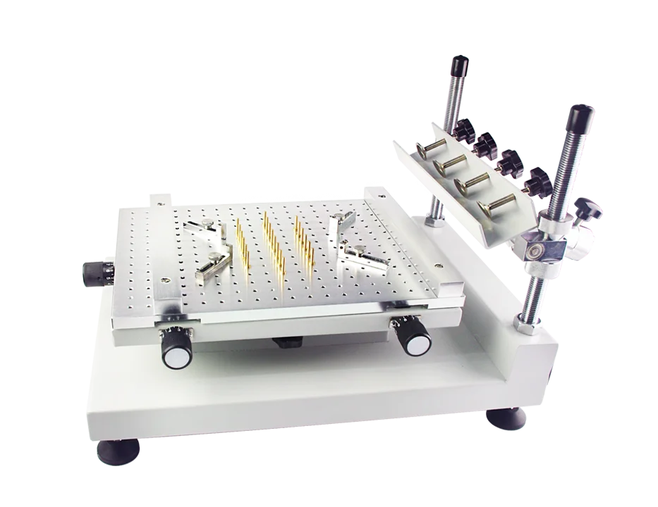 ITECH Manual SMT Stencil Printer PCB Solder Paste Printing Machine SMT Screen Printer for PCB Assembly 250x400mm