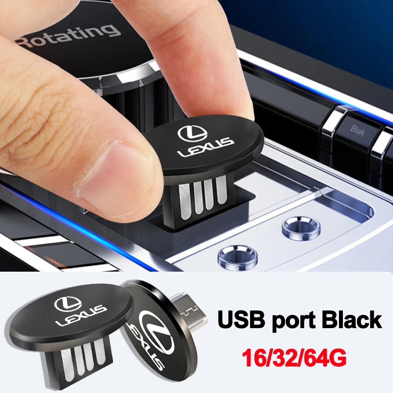 شعار السيارة U القرص محرك فلاش نوع C ذاكرة USB لكزس RX300 IS200 IS250 ES350 Ct200h UX250h NX300h RX350 ES300h RX400h IS300h #1