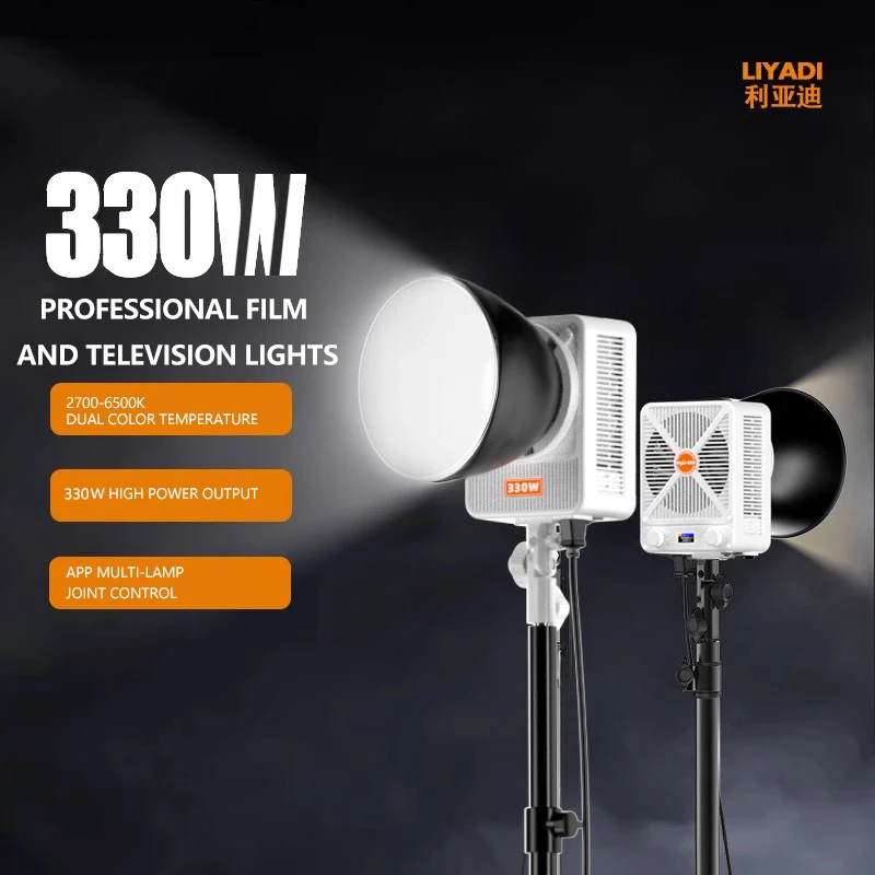 

Miaotu G330W/G230W High Brightness Portable LED Photography Light 2800K-6500K Studio Baorongkou APP Controlled Video Light