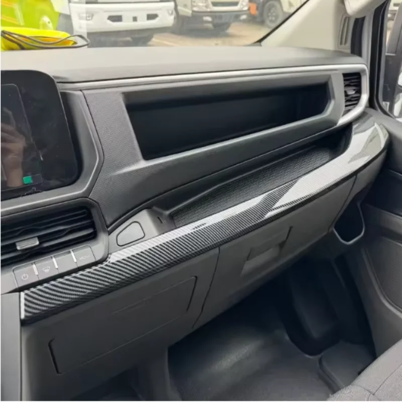 LHD For Ford Transit 2023 2024 Front side air outlet, center control trim strip, automotive interior trim protection accessories