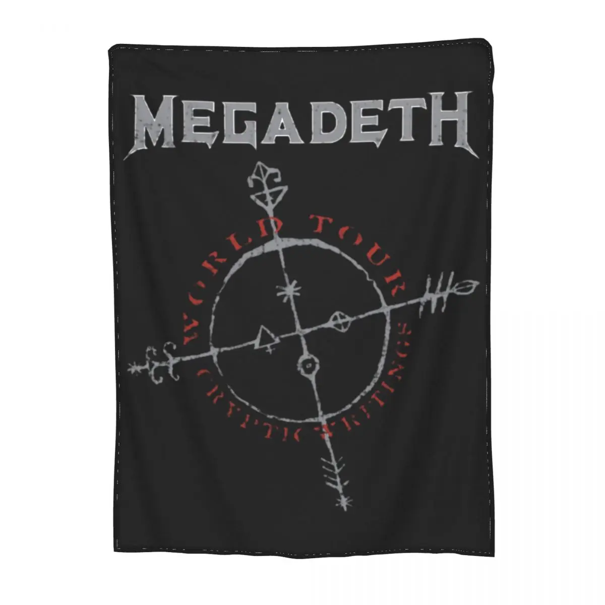 Megadeth Cryptic Writings Blankets Coral Fleece Plush Decoration Black Metal Death Metal Soft Throw Blanket for Home Bedspread