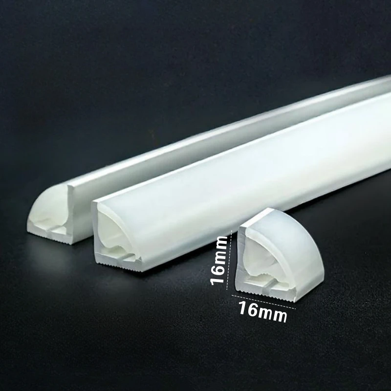 Tira de luces LED de neón para exteriores, lámpara de cuerda de tubo de silicona tipo V, canal Flexible e impermeable, 90 °, 1-10m, WS2811, WS2815