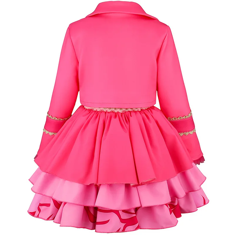 2026 Descendants Filmserie Rollenspielset Wicked Wonderland Cosplay Chloe Rotes Kostüm Kinder Halloween The Rising of Red Outfit – Detail 8