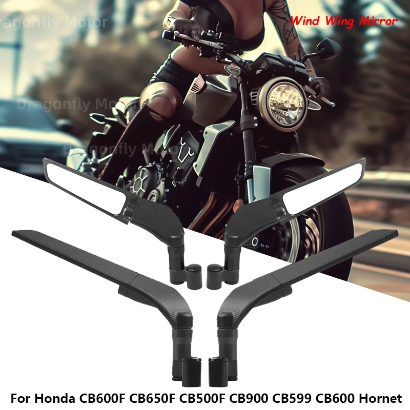 Für honda cb600f cb650f cb500f cb900 cb599 cb600 hornet universal motorrad spiegel windflügel seitiger rückspiegel umkehr spiegel