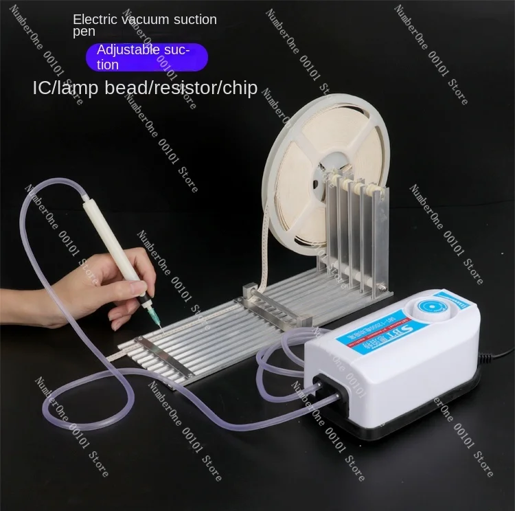 SMT Manual Chip Mounter Electric Suction Pen Vacuum Suction Pen IC Suction Pen Five-Slot Feeding Rack Powerful Type