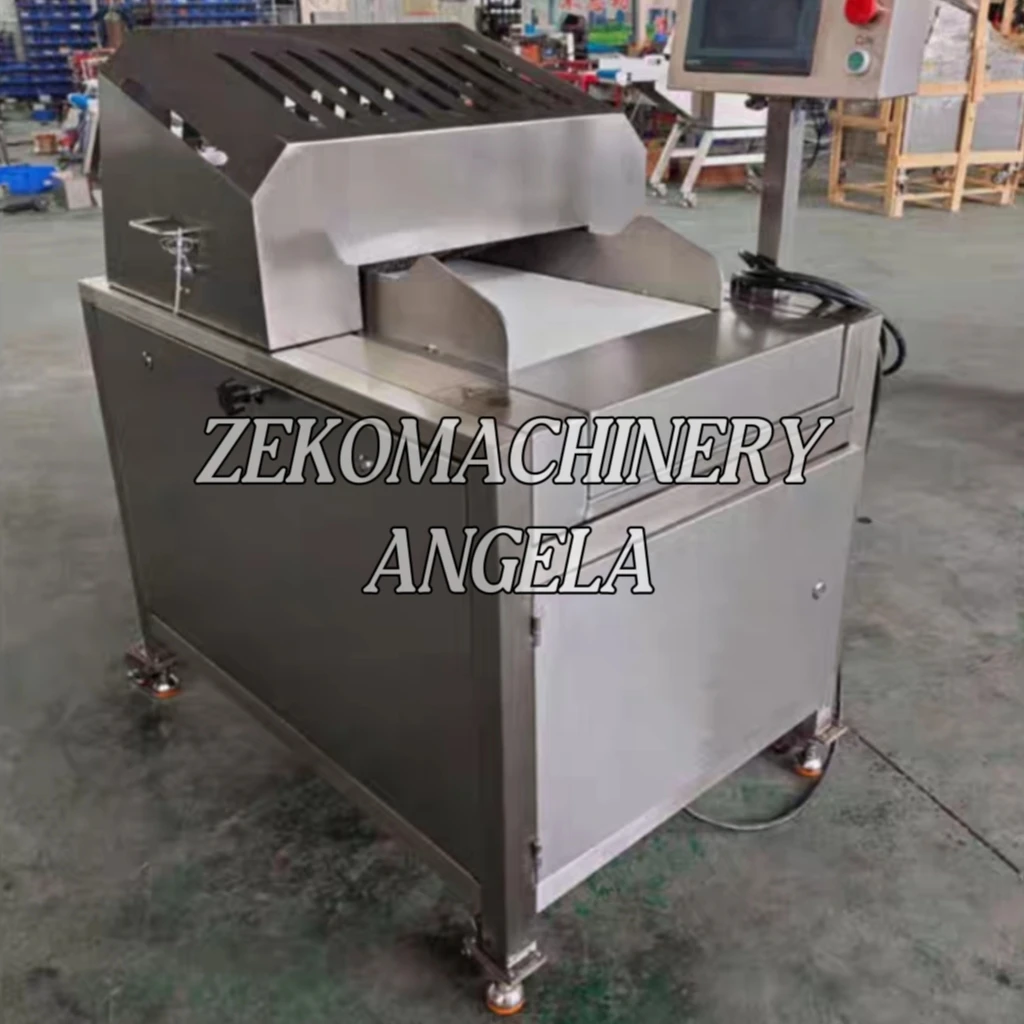 Nuovo strumento automatico per tagliare cubetti di carne di pollo/macchina per tagliare cubetti di carne congelata
