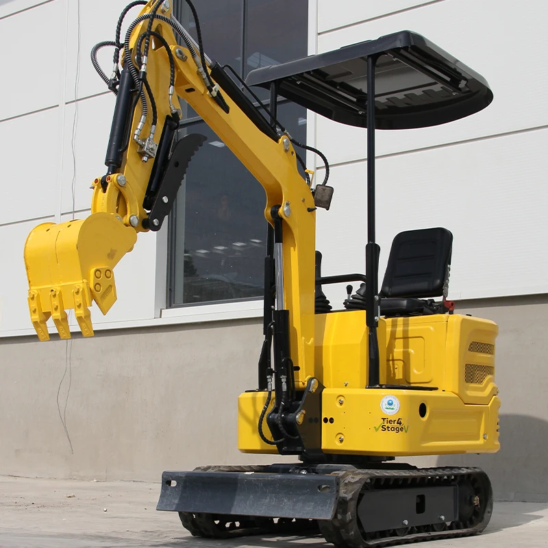 The Commercial Mini Excavator Equipped with 13.5 HP assembly Hydraulics and is Suitable for Farms, Gardens and other Sites